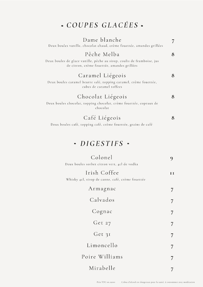 Le Cardinal - Menu Image 1